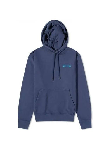 Oars Regular Hoodie Ink Blue - MAISON KITSUNE - BALAAN 1