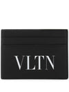 VLTN Logo Card Wallet Black - VALENTINO - BALAAN 1