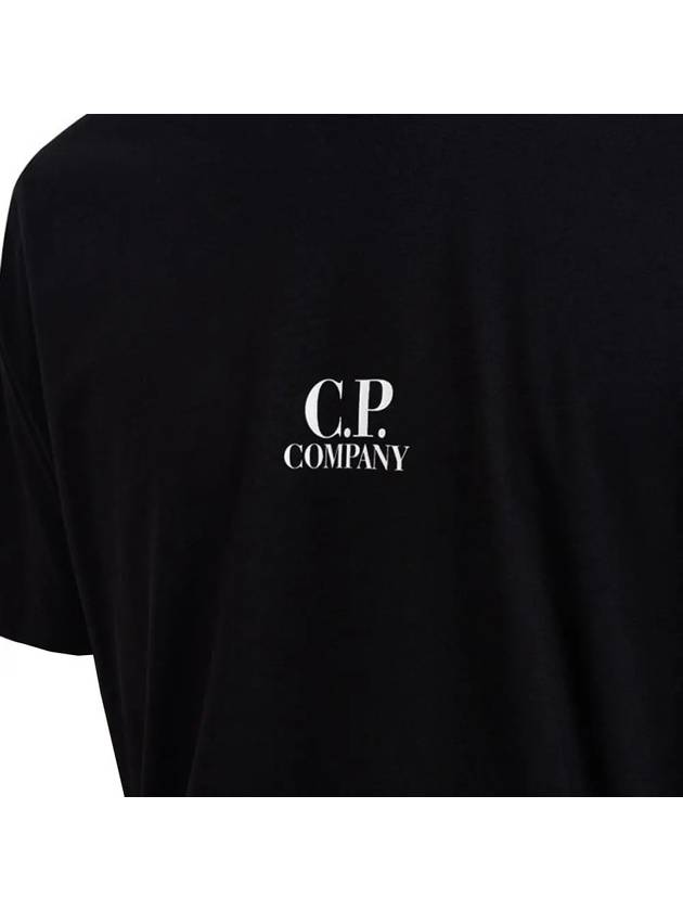 CP Company Short Sleeve T Shirt 17CMTS167A005100W999 White Black - CP COMPANY - BALAAN 5