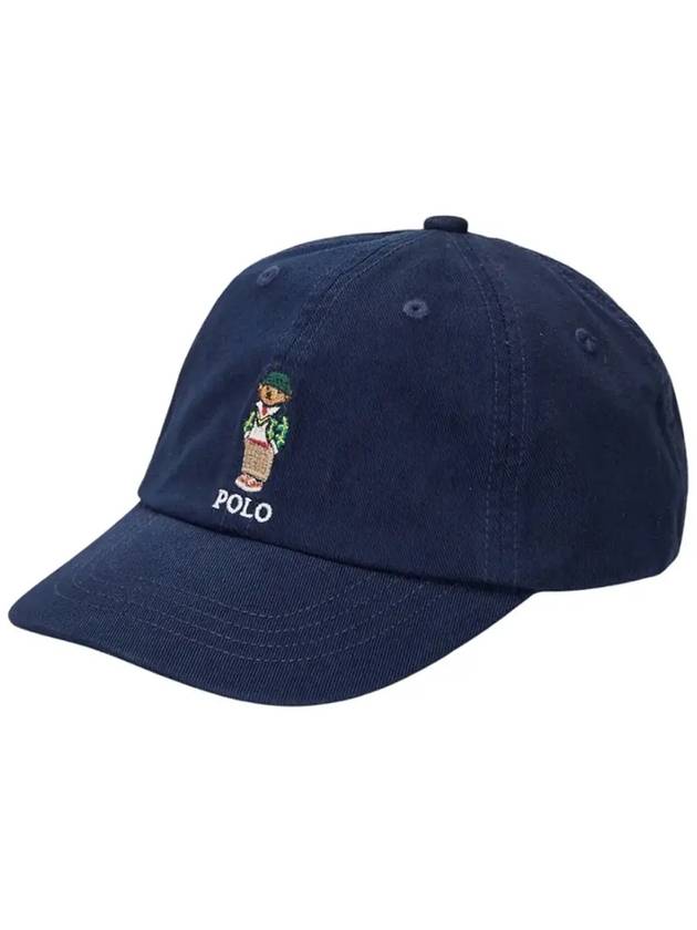 Kids Teddy Bear Embroidery Cap Hat Navy 919994 001 - POLO RALPH LAUREN - BALAAN 2