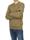 Men's Lens Wappen Diagonal Sweatshirt Brown - CP COMPANY - BALAAN 6