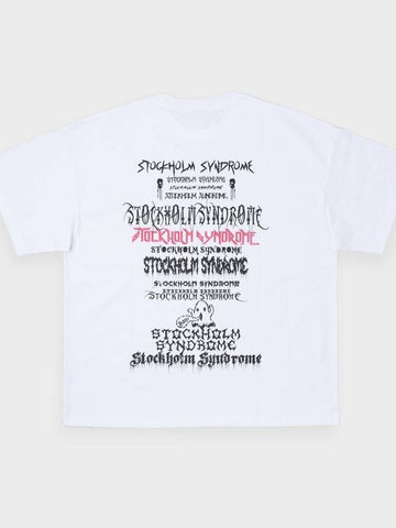 OVERSIZE FIT METAL TEE WHITE - STOCKHOLM SYNDROME - BALAAN 1