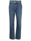 Criss Cross Denim Straight Jeans Blue - AGOLDE - BALAAN 4