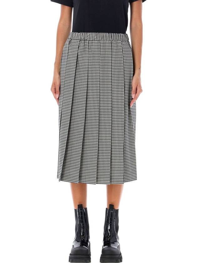 Check pleated skirt black white - COMME DES GARCONS - BALAAN 2