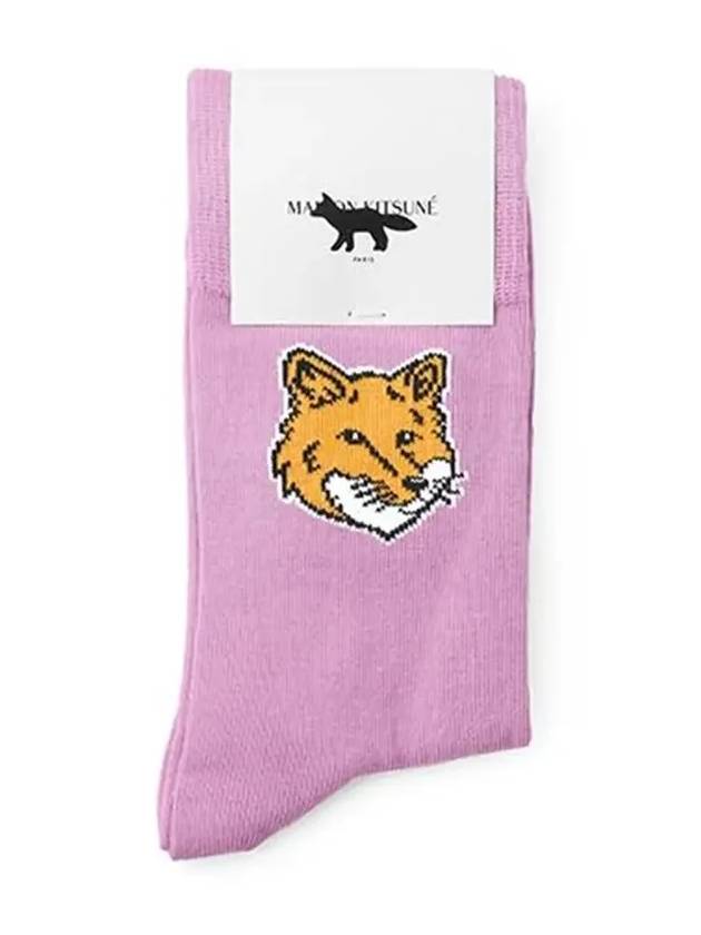 Fox Head Socks Lilac - MAISON KITSUNE - BALAAN 4