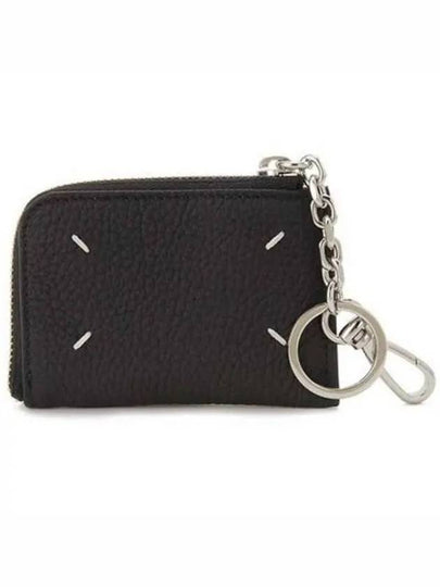 Key Ring Zipper Card Wallet Black - MAISON MARGIELA - BALAAN 2