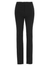 Gabardine Virgin Wool Straight Pants Black - SAINT LAURENT - BALAAN 2