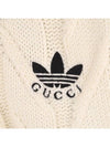 x Adidas Men s Logo Embroidered Wool Crewtec Knit Sweater 727434 XXCRG 9239 - GUCCI - BALAAN 5