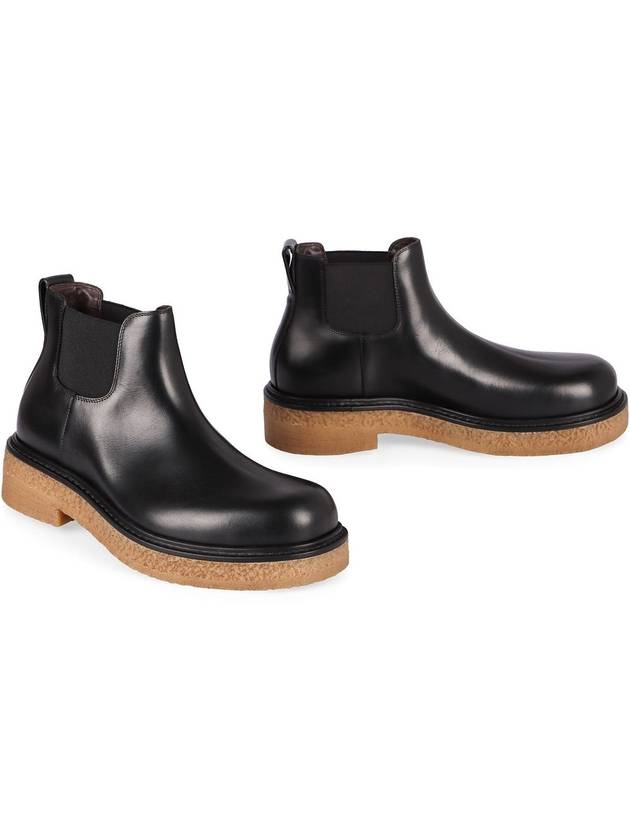 Bottega Veneta Haddock Leather Chelsea Boots - BOTTEGA VENETA - BALAAN 3