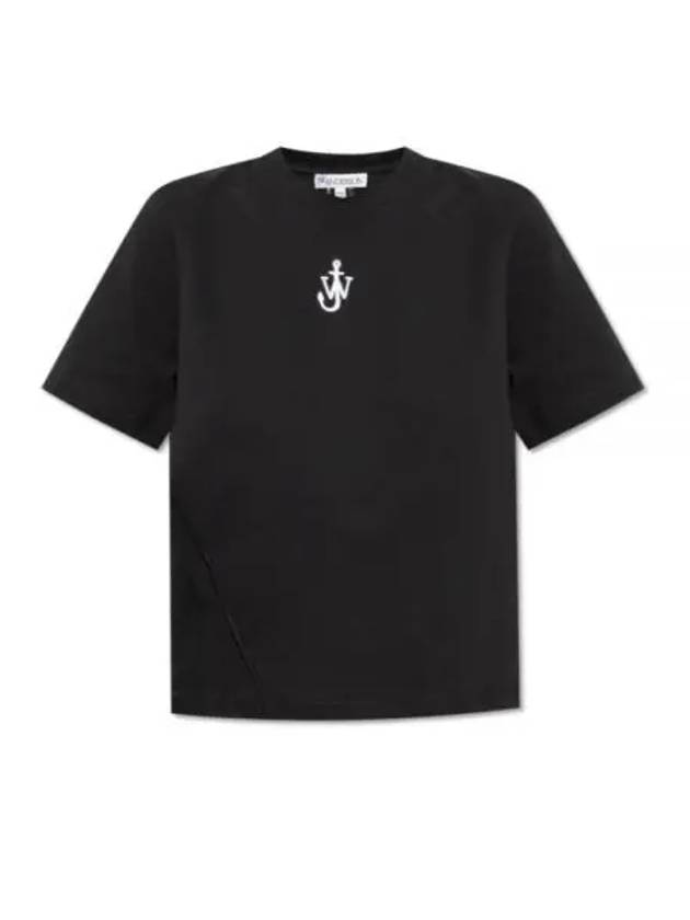 Logo Cotton Short Sleeve T-Shirt Black - JW ANDERSON - BALAAN 2