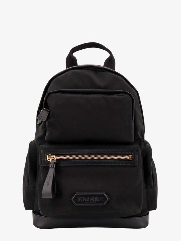 24 ss Recycled Nylon Backpack WITH Leather Logo Patch H0460TNY017G1N001 B0650979748 - TOM FORD - BALAAN 1