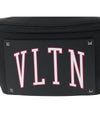 VLTN Logo Patch Belt Bag Black - VALENTINO - BALAAN.