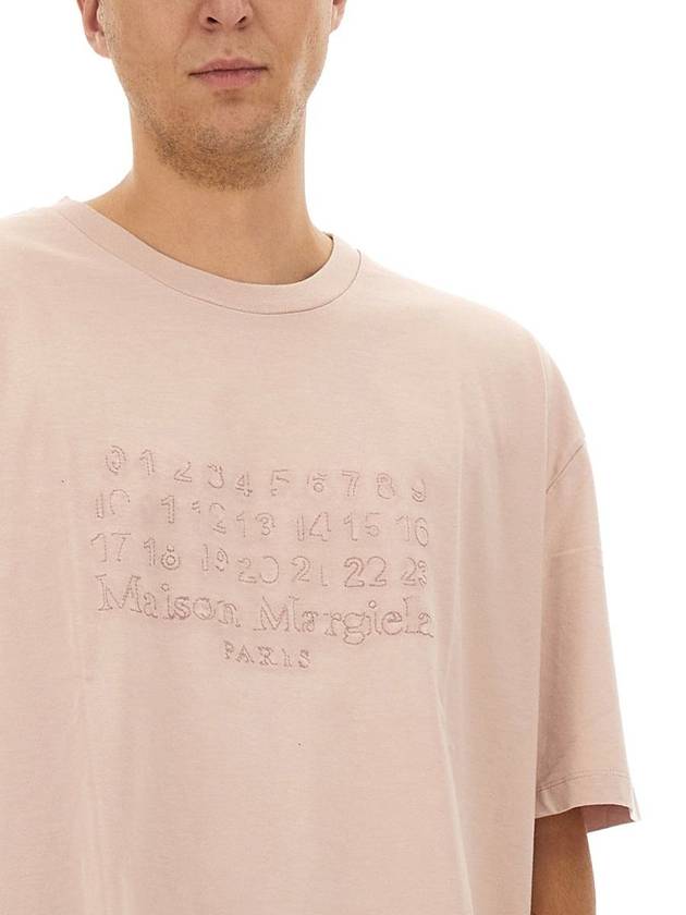 Maison Margiela T-Shirt With Embroidered Logo - MAISON MARGIELA - BALAAN 4