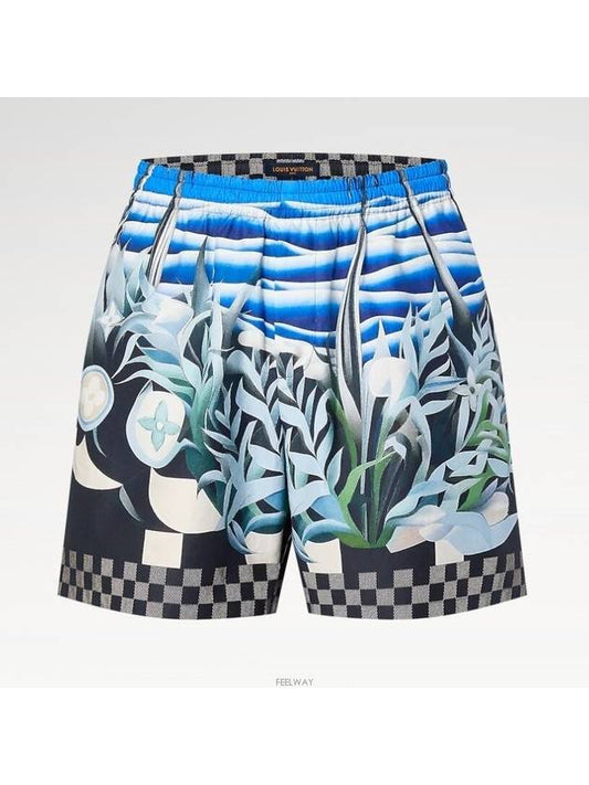 1AFRNY printed nylon swim shorts - LOUIS VUITTON - BALAAN 1