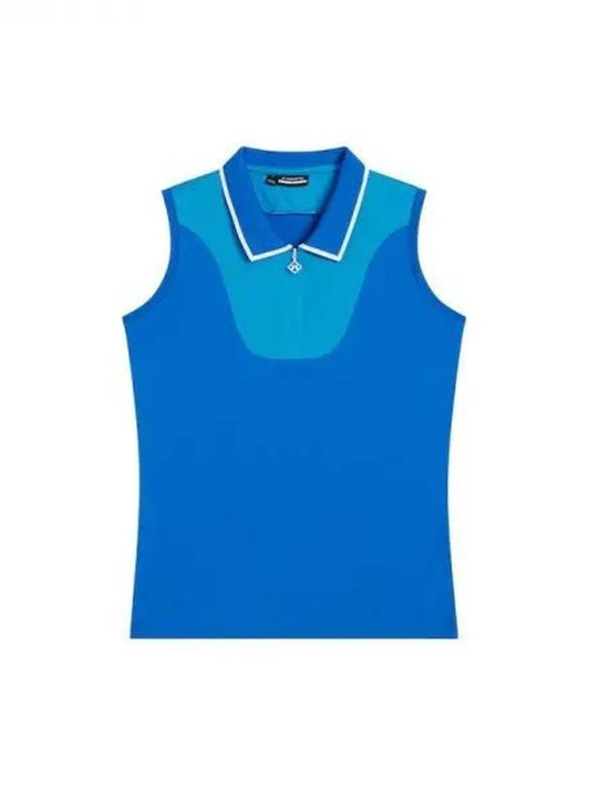 Golf Women s Sleeveless Annika Top Blue Domestic Product GR5Y24071185729 - J.LINDEBERG - BALAAN 1