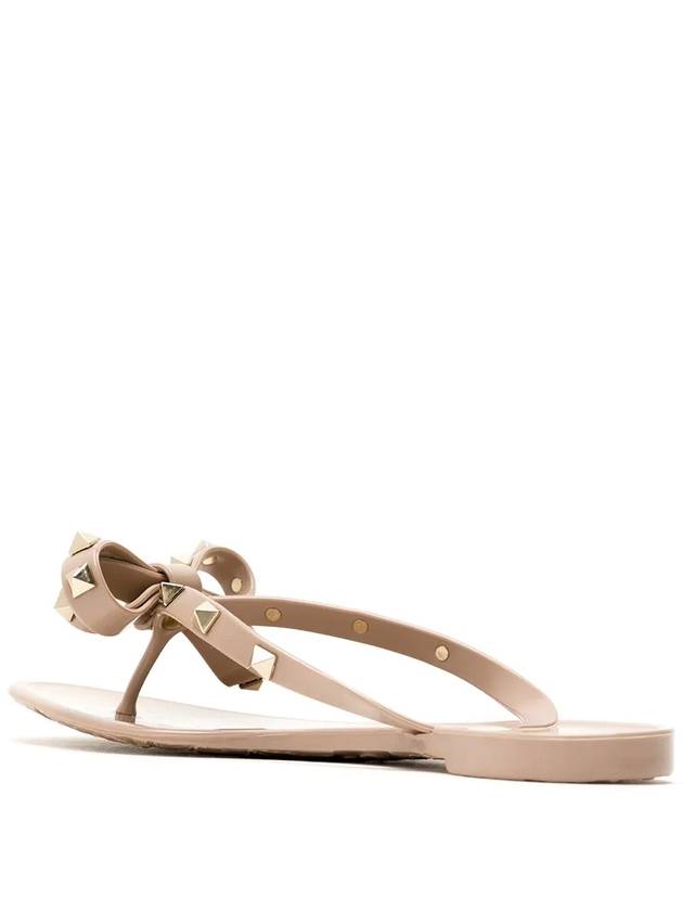 Valentino Garavani Sandals Beige - VALENTINO - BALAAN 3