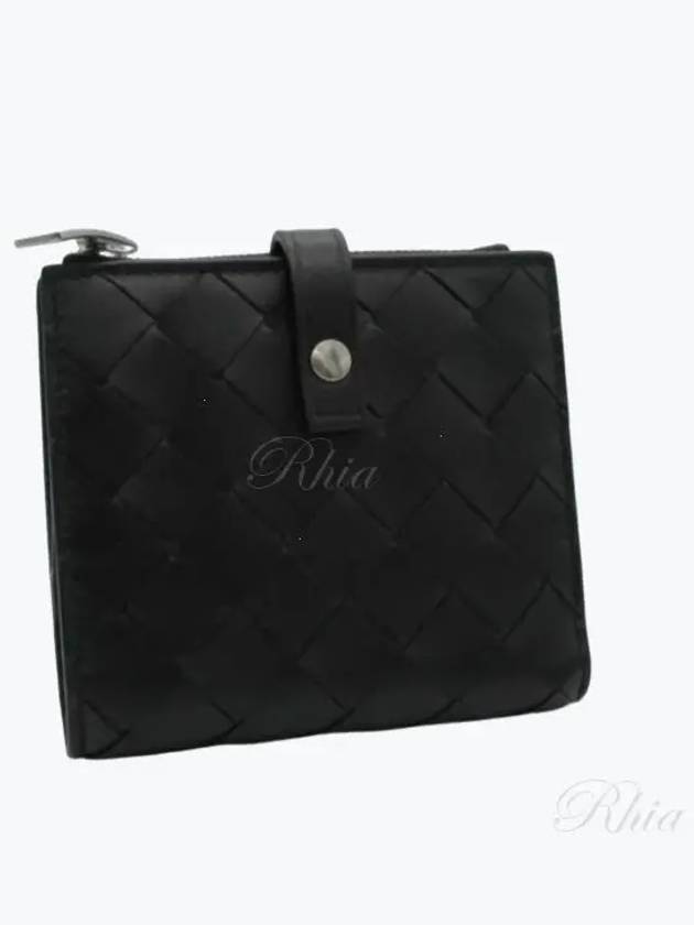 Folder Zipper Half Wallet Black - BOTTEGA VENETA - BALAAN 2