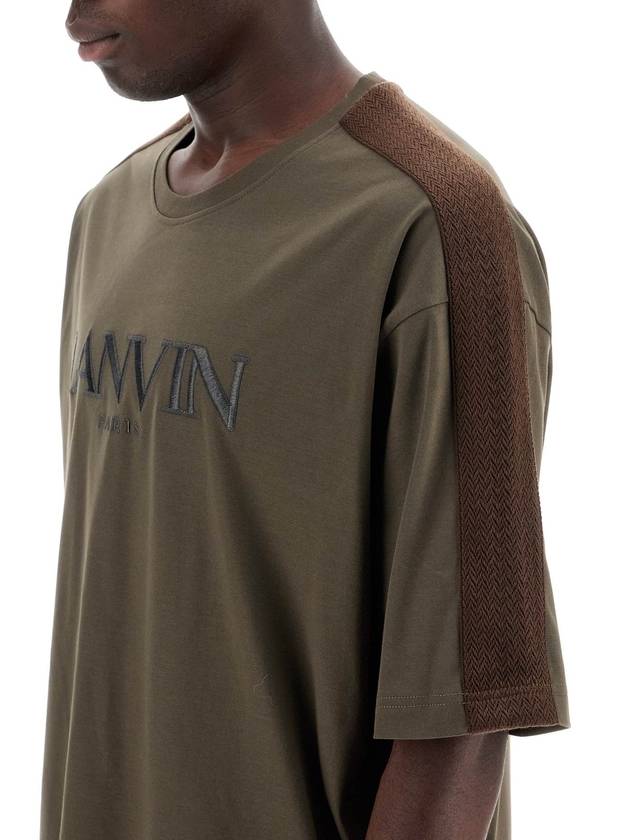 Cotton Short Sleeve T Shirt Brown - LANVIN - BALAAN 5