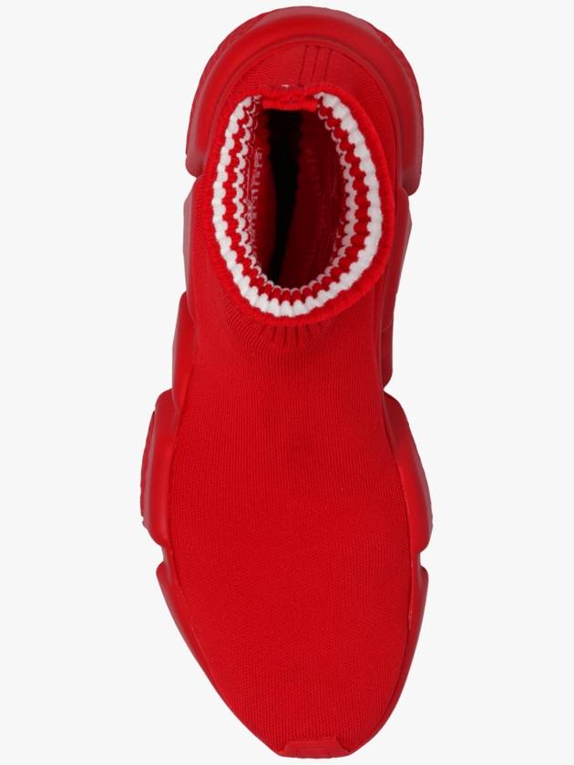 Speed Stretch Knit High Top Sneakers Red - BALENCIAGA - BALAAN 7