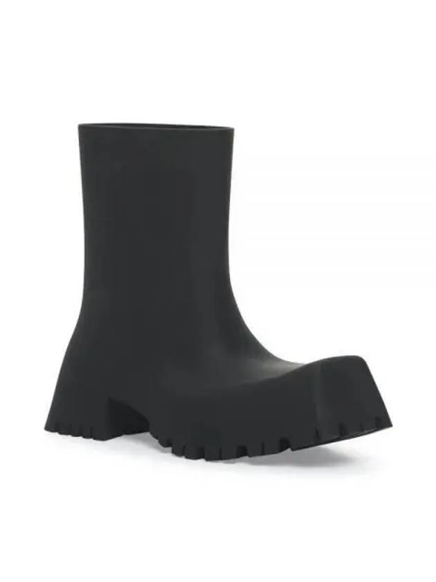 Square Toe Rubber Rain Boots Black - BALENCIAGA - BALAAN 2