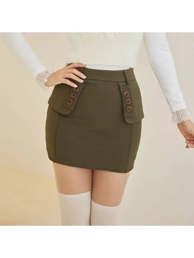 golf wear flap H line skirt Khaki - J JANE - BALAAN 1