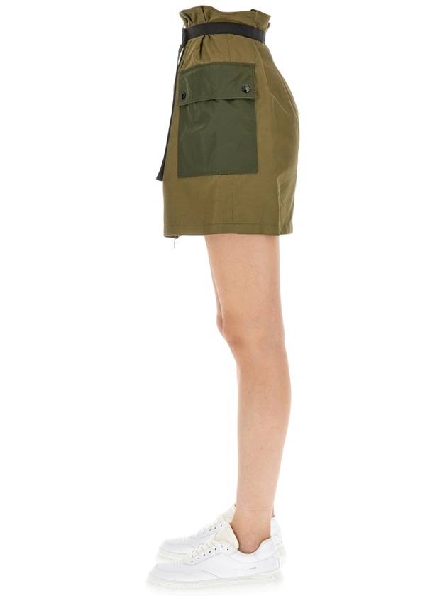 Cargo Mini A-Line Skirt Baltic - MONCLER - BALAAN 5