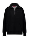 Viscose Jersey Zip Sweatshirt Black - GUCCI - BALAAN 2