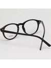 Glasses frame BY5032 001 round horn rim black - BALLY - BALAAN 4