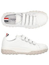 Vitello Calf Court Low Top Sneakers White - THOM BROWNE - BALAAN 2