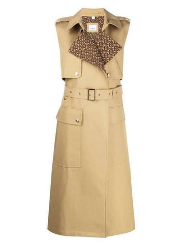 Sleeveless Trench Coat Beige - BURBERRY - BALAAN 1