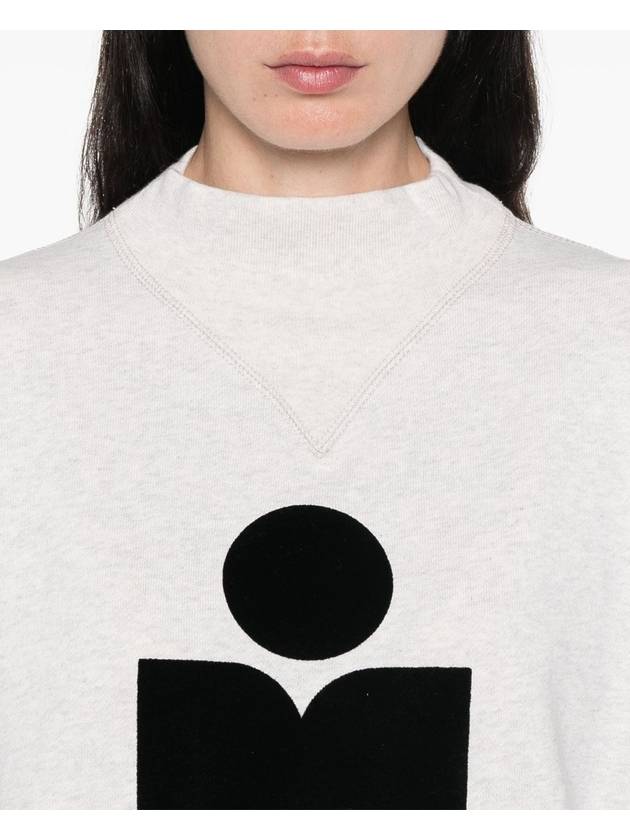 Moby Logo Print Sweatshirt Ecru - ISABEL MARANT - BALAAN 6