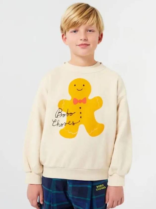 Gingerbread Sweatshirt B224FC003 Italian Kids - BOBO CHOSES - BALAAN 1