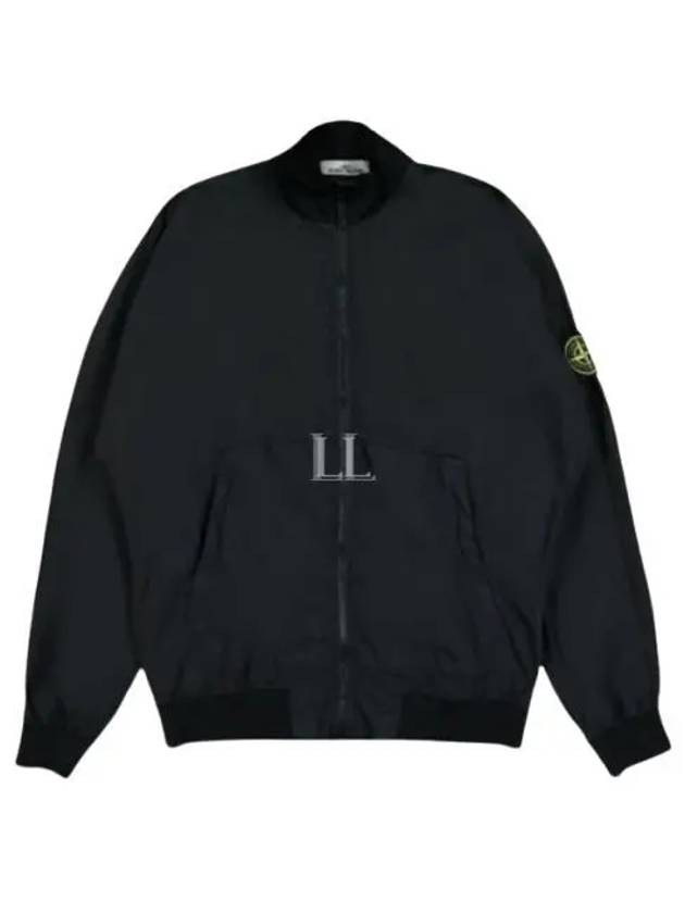 Cotton Nylon Ripstop Bomber Jacket Black - STONE ISLAND - BALAAN 2