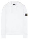 Wappen Patch Classic Fleece Hoodie White - STONE ISLAND - BALAAN 2