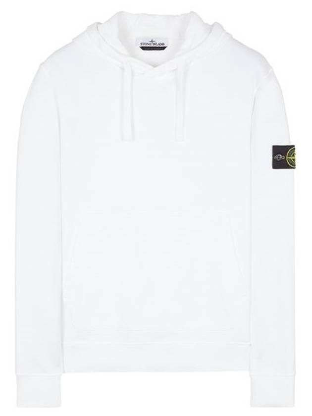 Wappen Patch Classic Fleece Hoodie White - STONE ISLAND - BALAAN 2