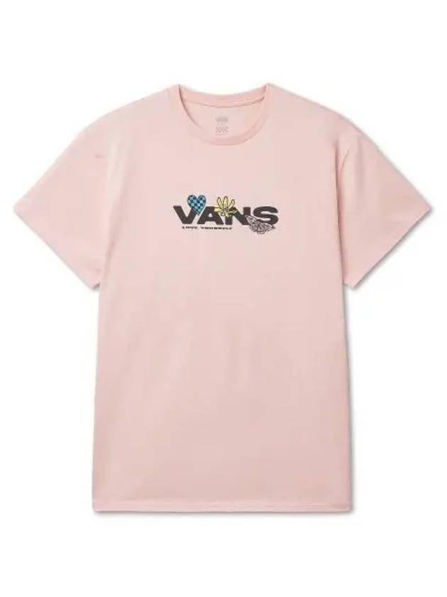 Love Short Sleeve T-Shirt Chinz Rose - VANS - BALAAN 1