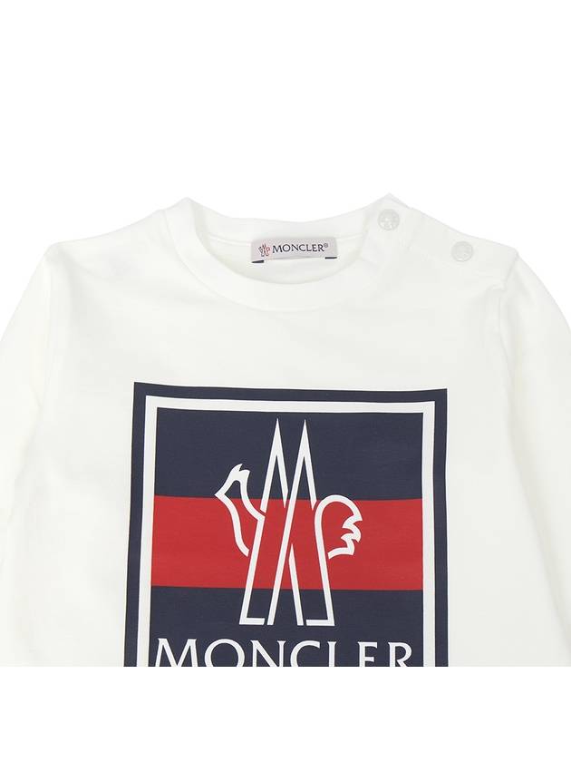 Kids Baby Long Sleeve T Shirt 8D00007 8790N 034 12M18M - MONCLER - BALAAN 3