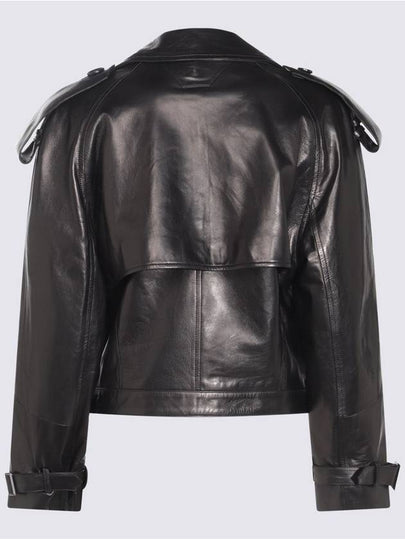 Salvatore Santoro Black Leather Jacket - SALVATORE SANTORO - BALAAN 2