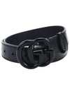 GG Marmont Thin Belt Black - GUCCI - BALAAN 2