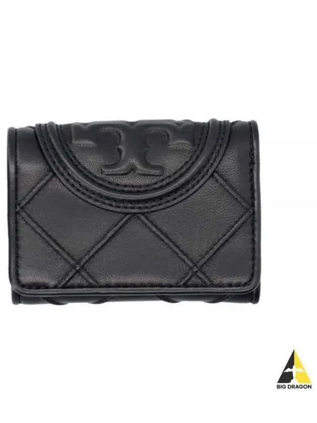 Fleming Small Half Wallet Black - TORY BURCH - BALAAN 2