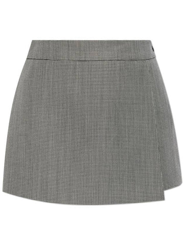 Golden Goose Houndstooth Shorts, Women's, Grey - GOLDEN GOOSE - BALAAN 1