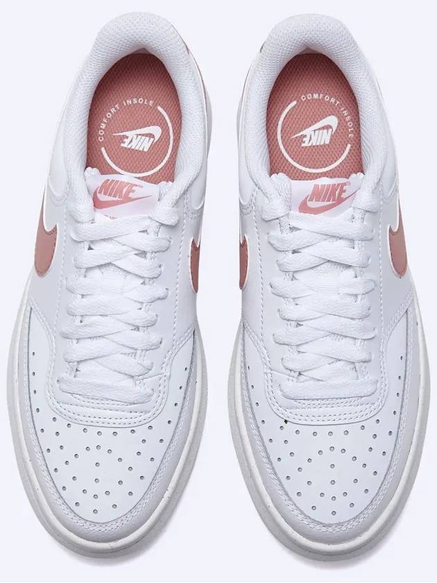 Court Vision Alta Leather Low Top Sneakers White - NIKE - BALAAN 5