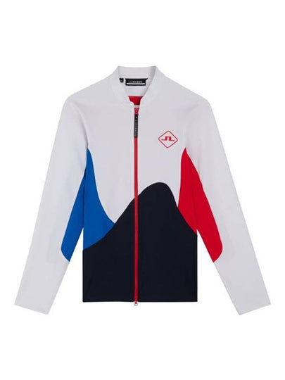 Swirl Mid Layer Zip-Up Jacket White - J.LINDEBERG - BALAAN 2