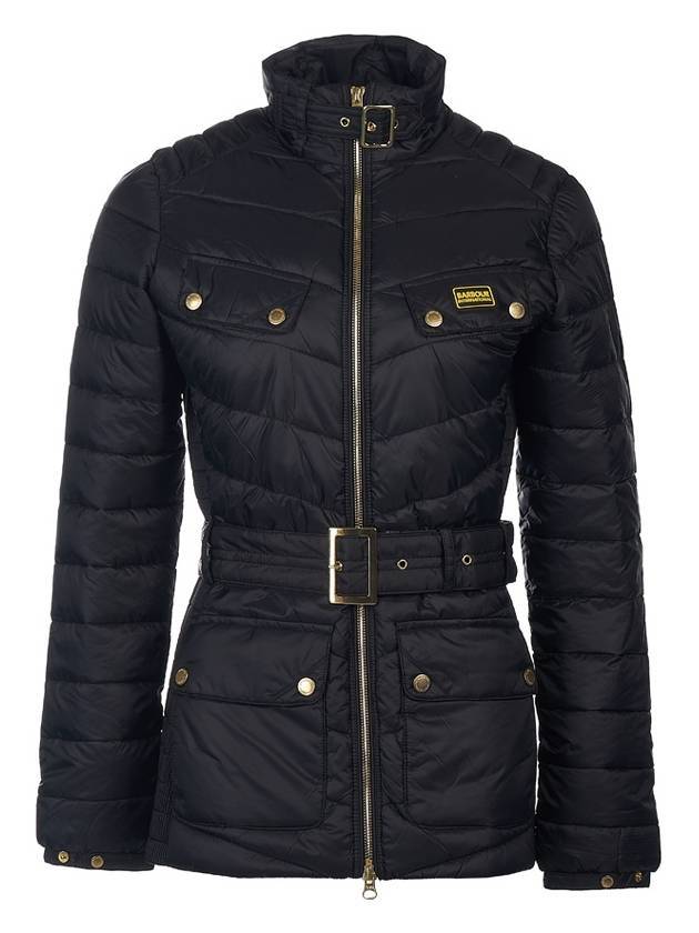 Gleann International Quilted Zip-Up Jacket Black - BARBOUR - BALAAN 1