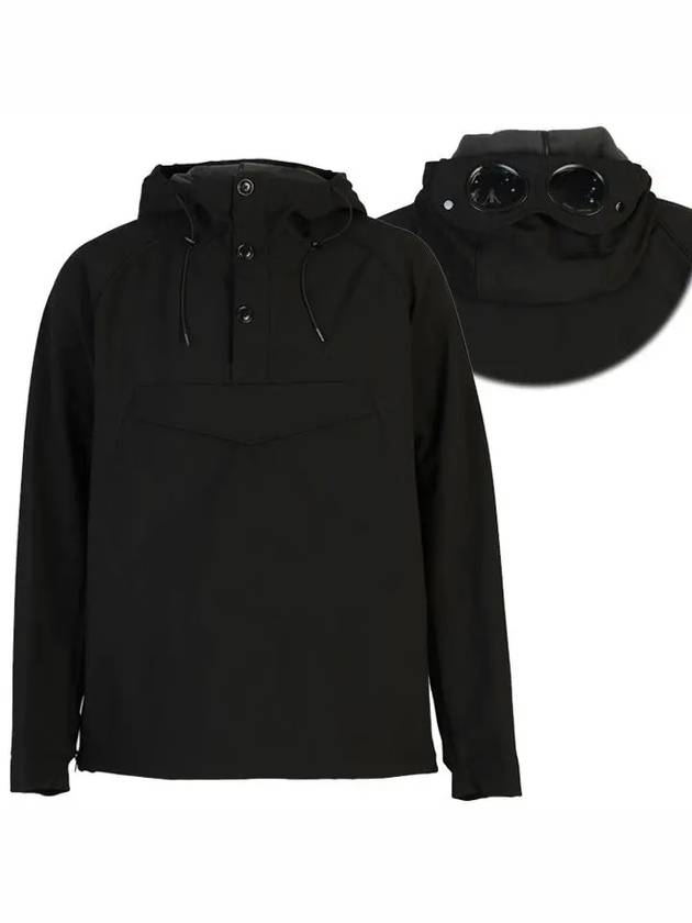 Soft Shell Goggle Hooded Anorak Black - CP COMPANY - BALAAN 2