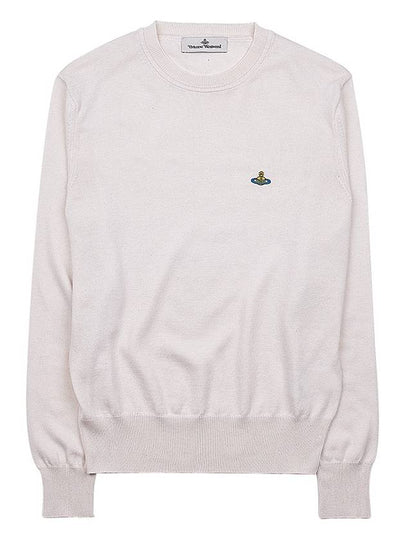 ORB Embroidered Crew Neck Knit Top Cream - VIVIENNE WESTWOOD - BALAAN 2