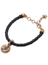 Enamel Medusa Bracelet  Black - VERSACE - BALAAN 11