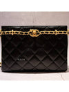 Chain base chain border decoration accordion mini bag caviar black short chain shoulder bag AS4437 - CHANEL - BALAAN 2