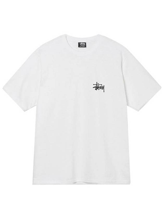 Basic Short Sleeve T-shirt White - STUSSY - BALAAN 3