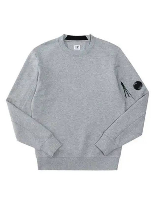 Diagonal Raised Fleece Sweatshirt Grey Melange - CP COMPANY - BALAAN 2